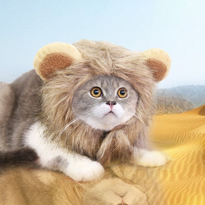 Lion Wig Cap For Cats Or Dogs