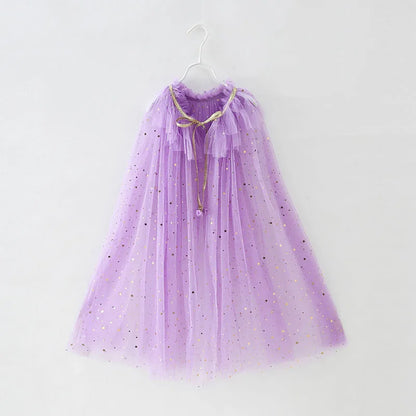 Summer Girl Princess Party Accessories Cloak Snow Queen Elsa Anna Costume
