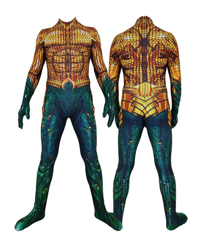 Aquaman Cosplay Superhero  Bodysuit Suit