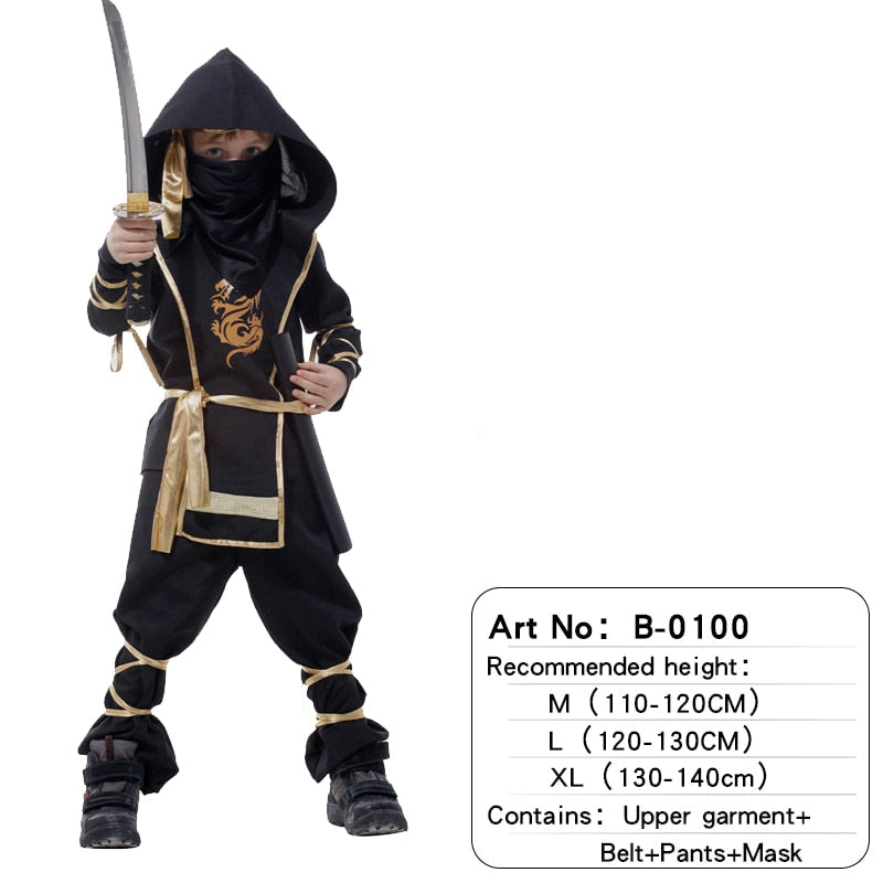 Ninja Party Warrior Halloween Costumes