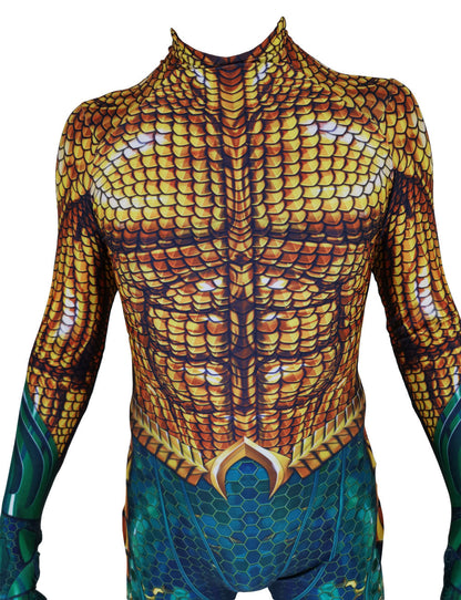 Aquaman Cosplay Superhero  Bodysuit Suit