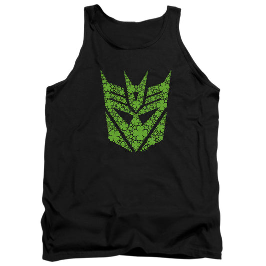 Transformers St. Patrick'S Day Decepticon Shamrock Mens Tank Top Shirt Black