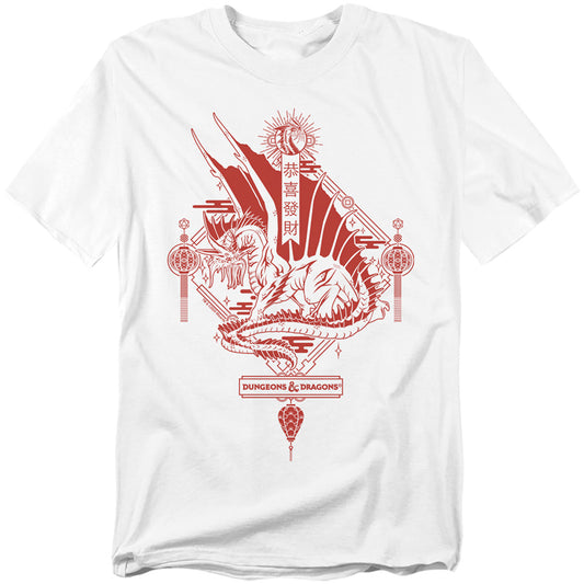 Dungeons And Dragons Year Of The Dragon Red Lantern Mens T Shirt White
