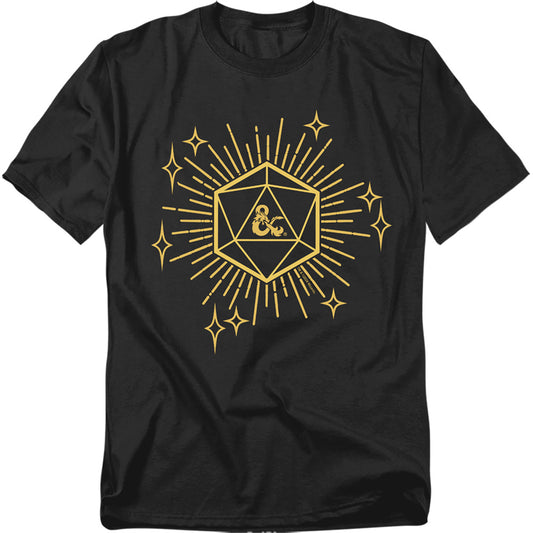 Dungeons And Dragons Year Of The Dragon Lucky D20 Mens T Shirt Black