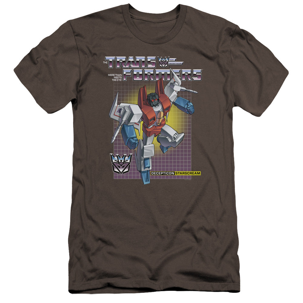 Transformers Starscream Hbo Premium Bella Canvas Slim Fit Mens T Shirt Charcoal