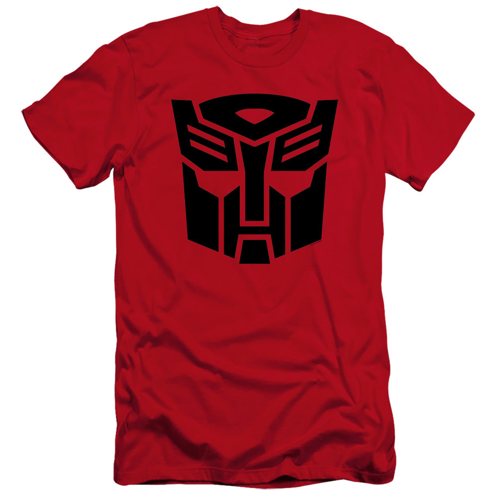 Transformers Autobot Hbo Premium Bella Canvas Slim Fit Mens T Shirt Red