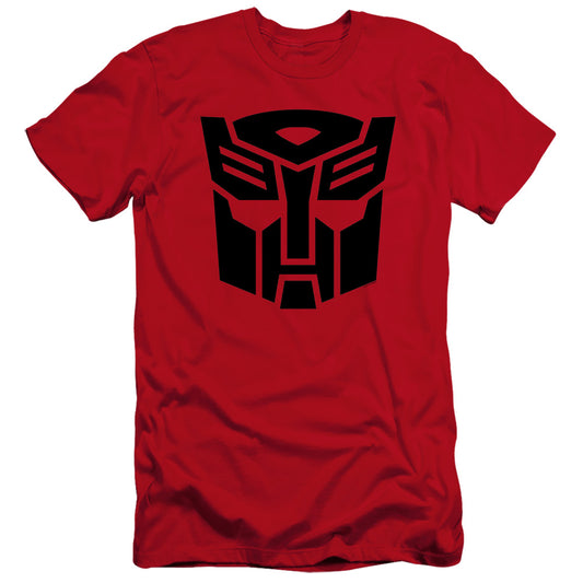 Transformers Autobot Hbo Premium Bella Canvas Slim Fit Mens T Shirt Red