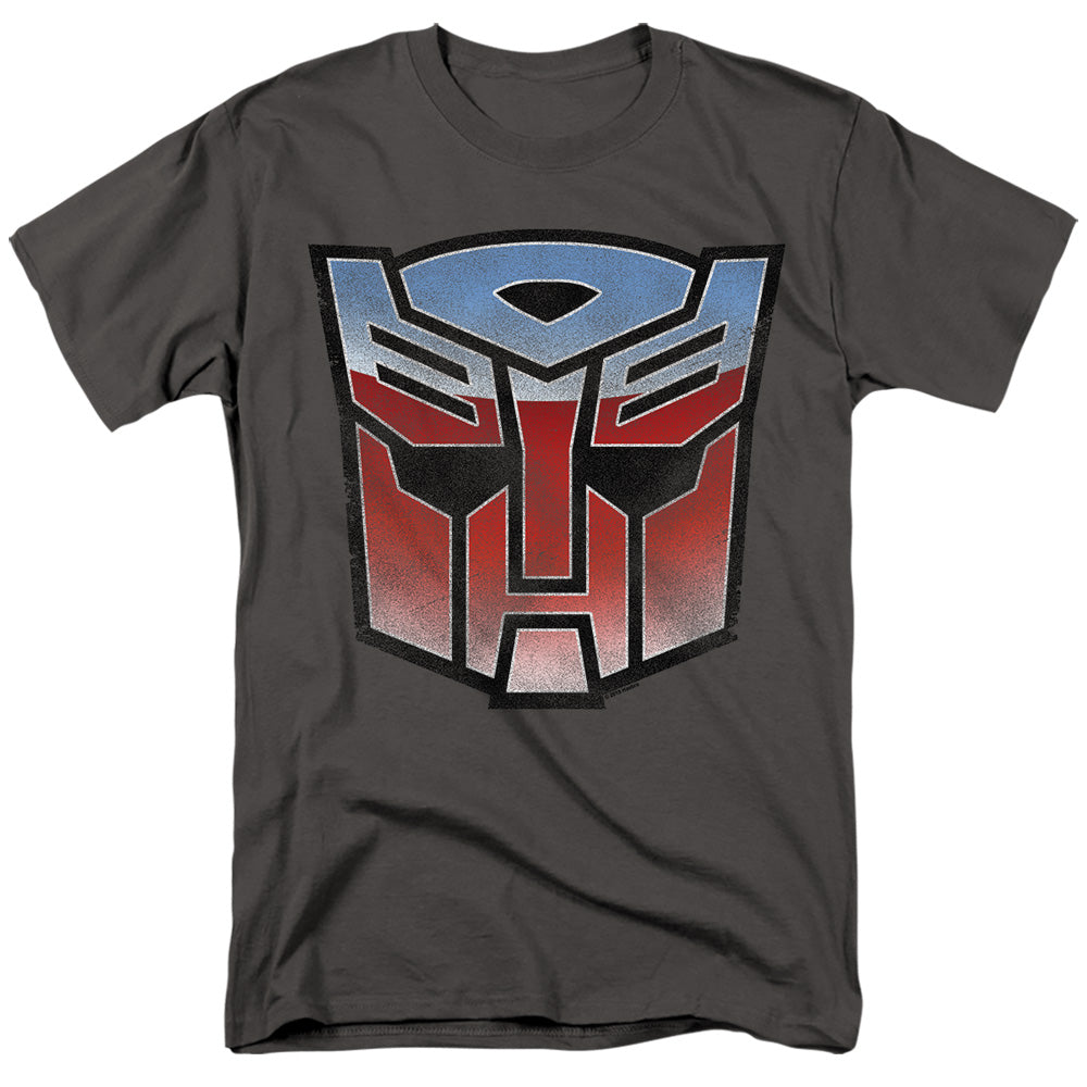 Transformers Vintage Autobot Logo Mens T Shirt Charcoal