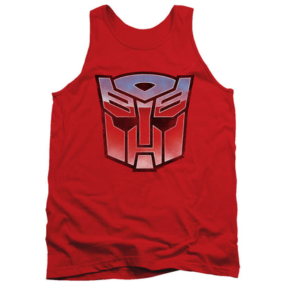 Transformers Vintage Autobot Logo Mens Tank Top Shirt Red