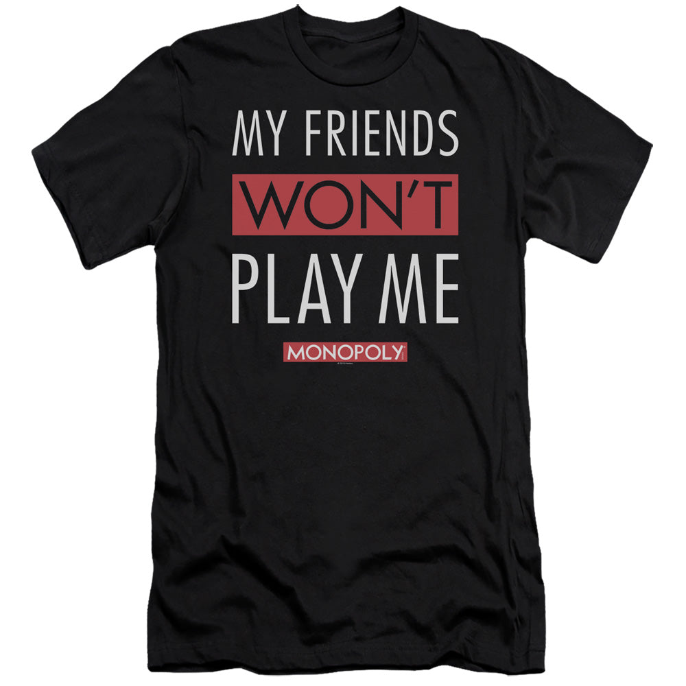 Monopoly My Friends Hbo Premium Bella Canvas Slim Fit Mens T Shirt Black