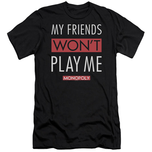 Monopoly My Friends Hbo Premium Bella Canvas Slim Fit Mens T Shirt Black