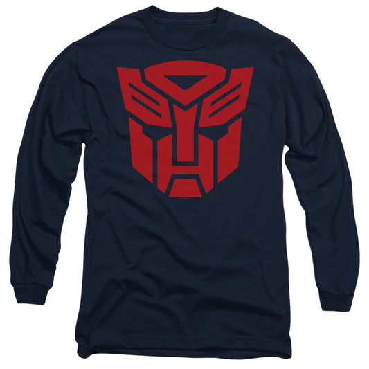 Transformers Autobot Logo Mens Long Sleeve Shirt Navy