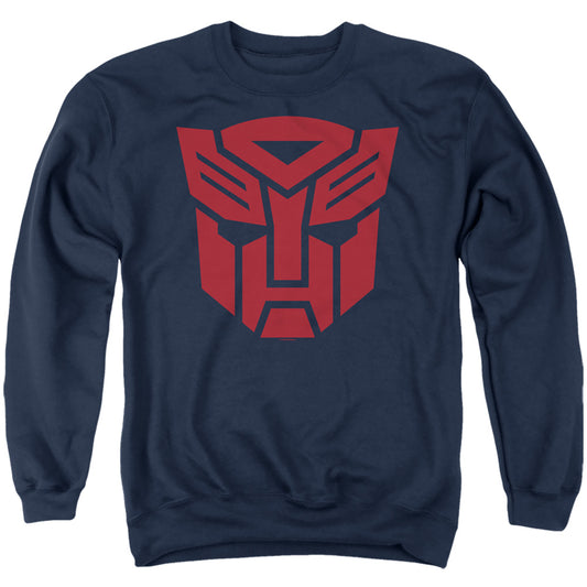 Transformers Autobot Logo Mens Crewneck Sweatshirt Navy