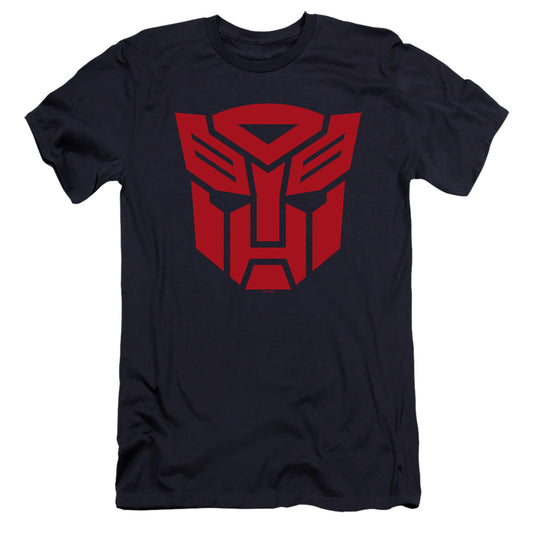 Transformers Autobot Logo Hbo Premium Bella Canvas Slim Fit Mens T Shirt Navy