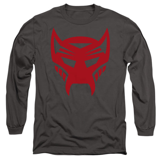 Transformers Maximal Logo Mens Long Sleeve Shirt Charcoal