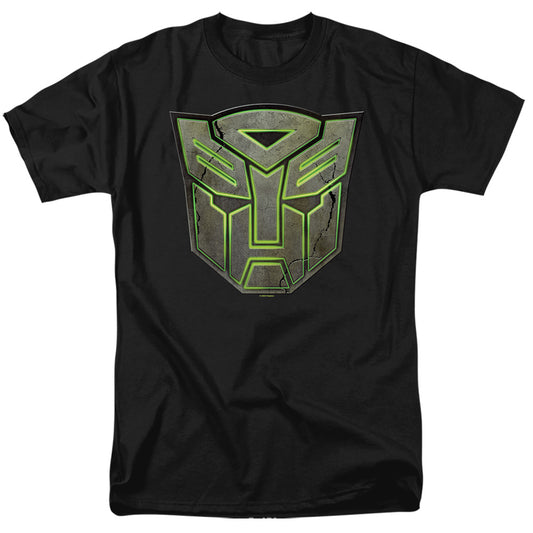 Transformers Glowing Autobot Logo Mens T Shirt Black