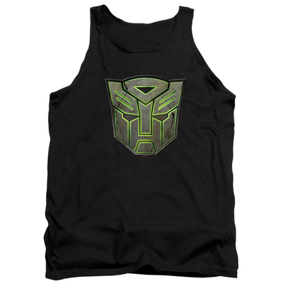 Transformers Glowing Autobot Logo Mens Tank Top Shirt Black