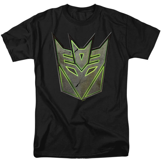 Transformers Glowing Decepticon Logo Mens T Shirt Black