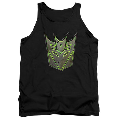 Transformers Glowing Decepticon Logo Mens Tank Top Shirt Black