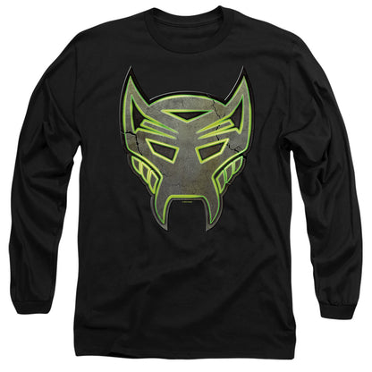 Transformers Glowing Maximal Logo Mens Long Sleeve Shirt Black Officially Licensed