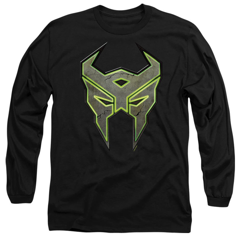 Transformers Glowing Terrorcon Logo Mens Long Sleeve Shirt Black