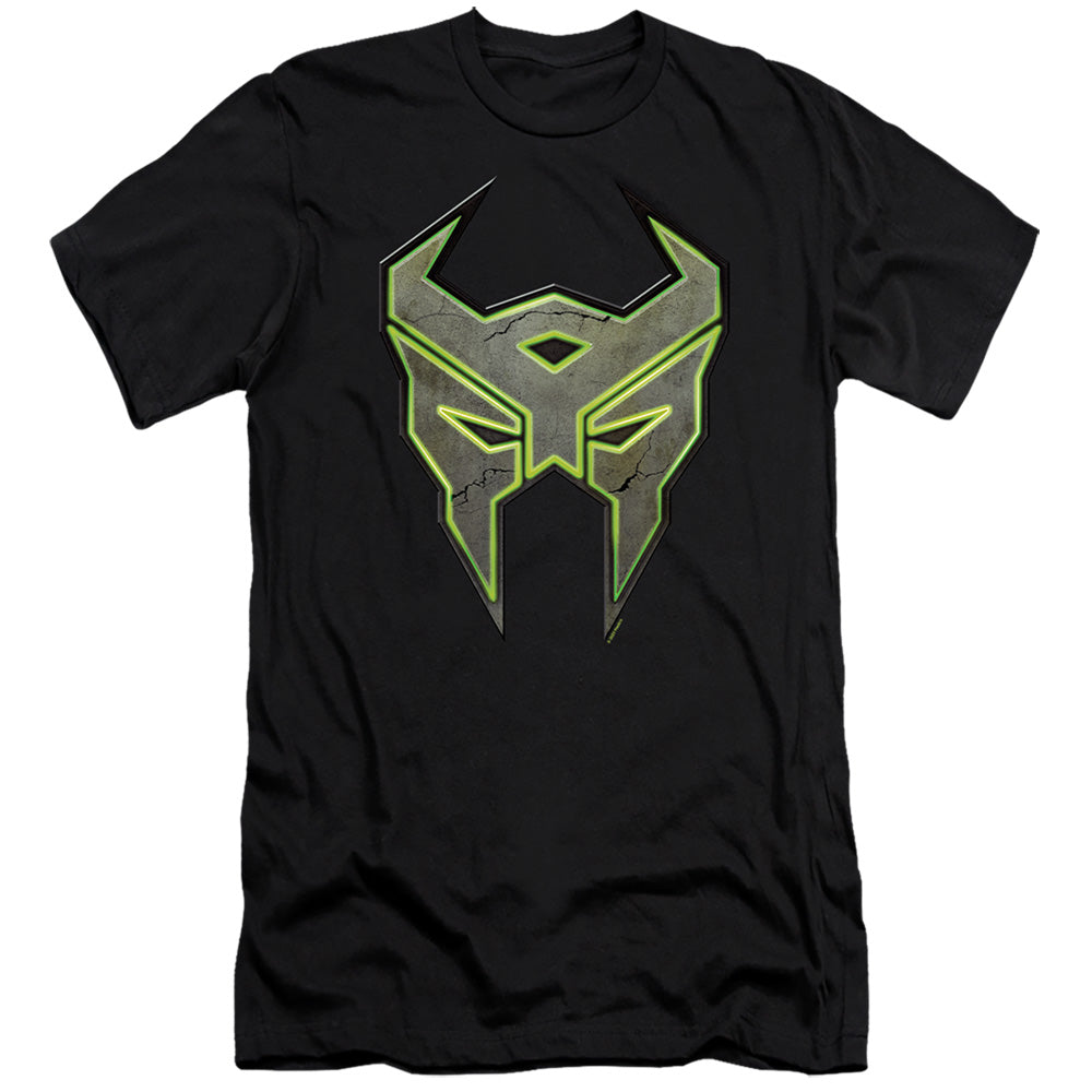 Transformers Glowing Terrorcon Logo Hbo Premium Bella Canvas Slim Fit Mens T Shirt Black