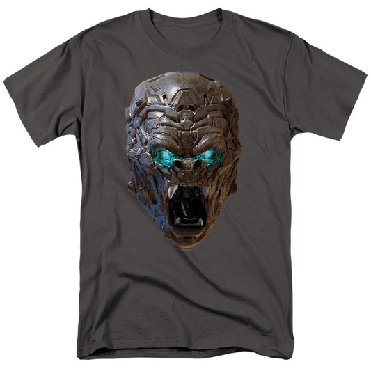 Transformers Optimus Primal Head Mens T Shirt Charcoal