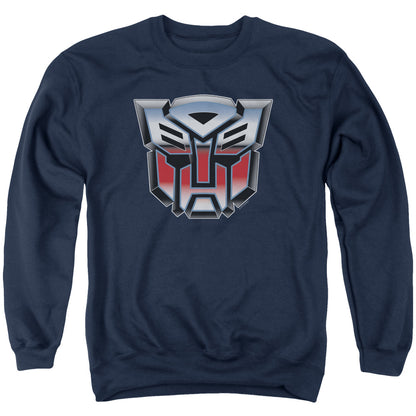 Transformers Autobot Airbrush Logo Mens Crewneck Sweatshirt Navy