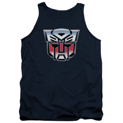 Transformers Autobot Airbrush Logo Mens Tank Top Shirt Navy