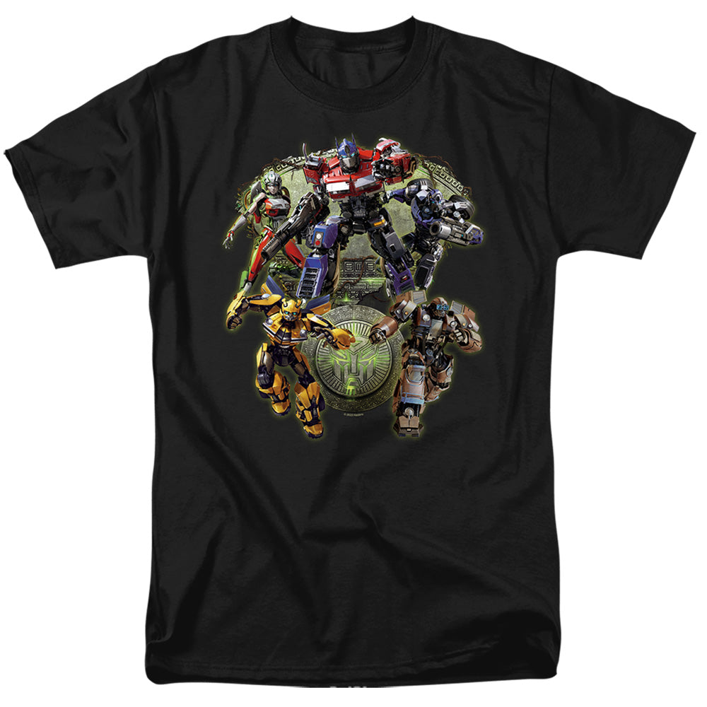 Transformers Autobot Group Shot Mens T Shirt Black