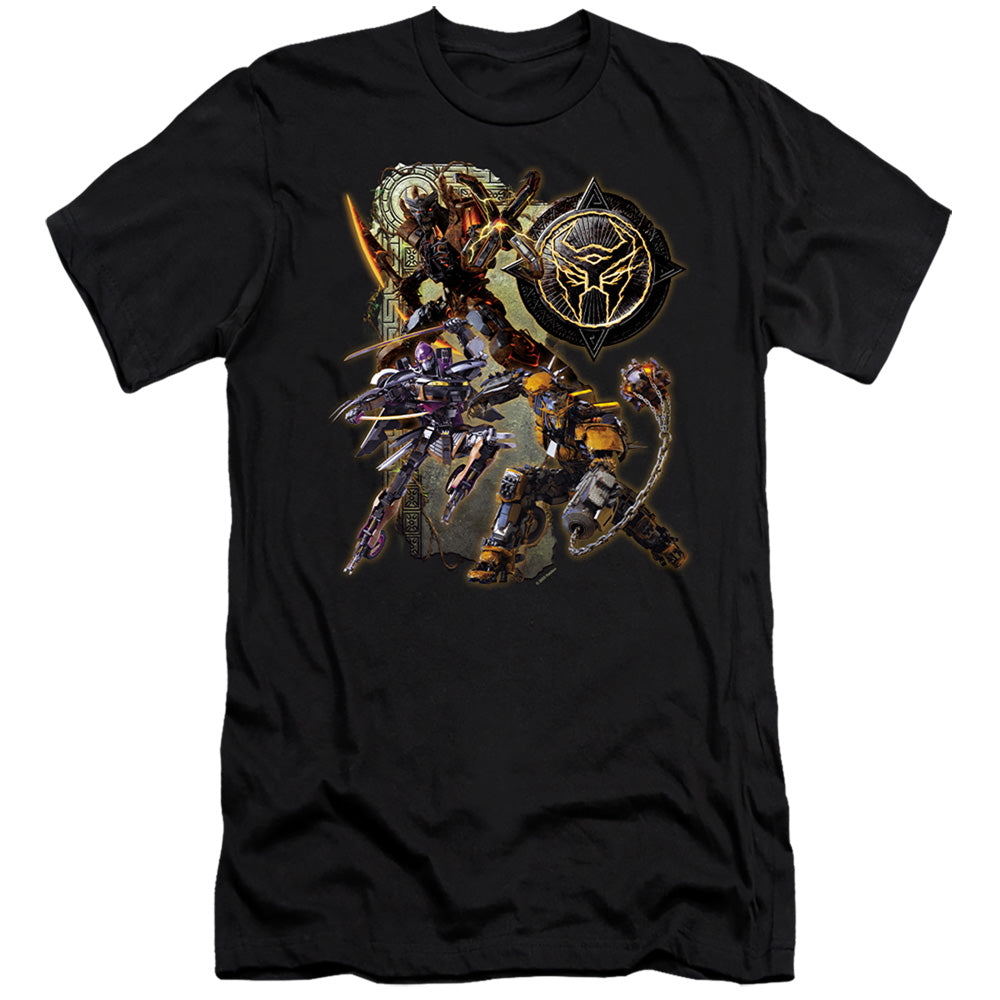 Transformers Terrorcon Group Shot Hbo Premium Bella Canvas Slim Fit Mens T Shirt Black