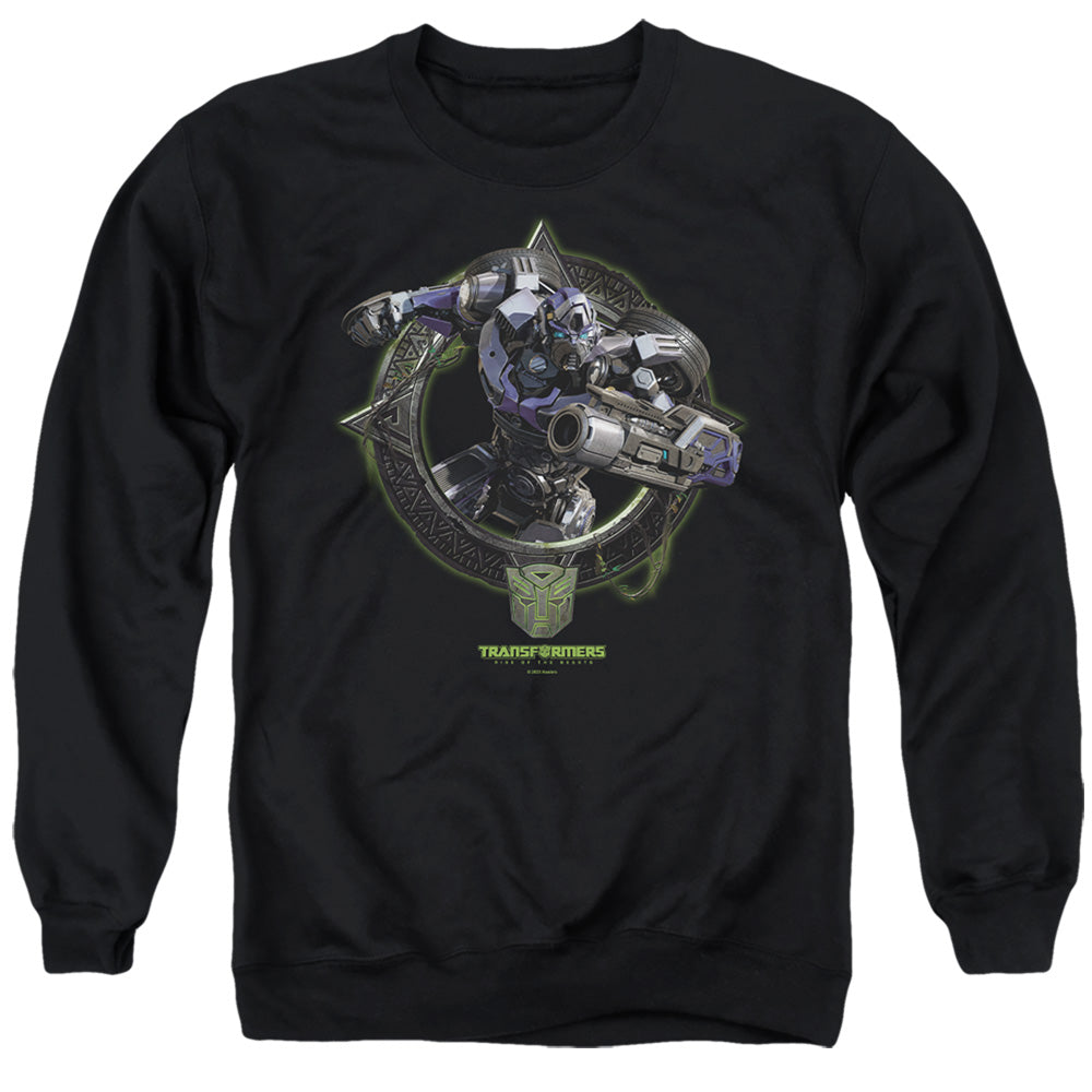 Transformers Mirage Circle Frame Mens Crewneck Sweatshirt Black