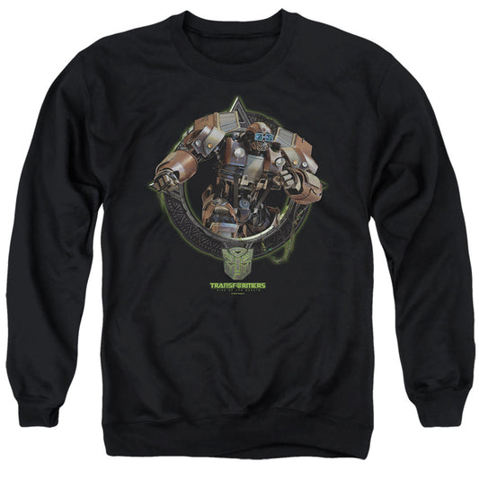 Transformers Wheeljack Circle Frame Mens Crewneck Sweatshirt Black