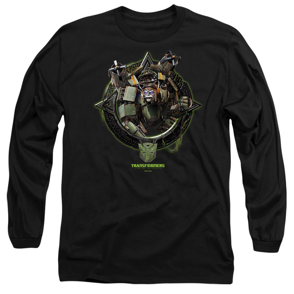 Transformers Stratosphere Circle Frame Mens Long Sleeve Shirt Black