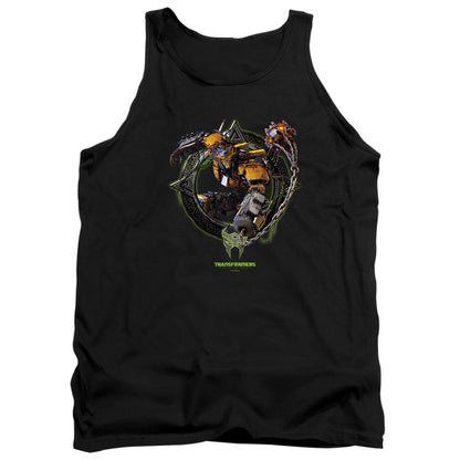 Transformers Battletrap Circle Frame Mens Tank Top Shirt Black