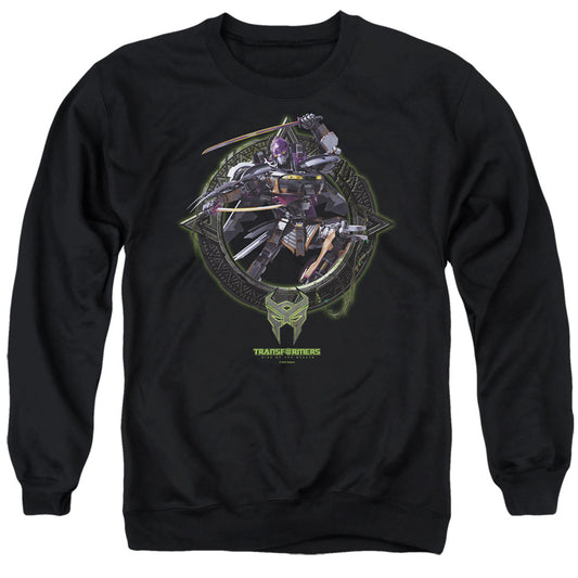 Transformers Nightbird Circle Frame Mens Crewneck Sweatshirt Black