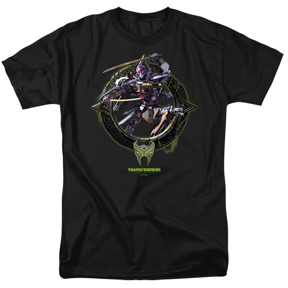 Transformers Nightbird Circle Frame Mens T Shirt Black