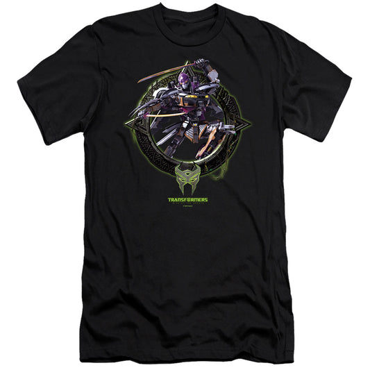 Transformers Nightbird Circle Frame Hbo Premium Bella Canvas Slim Fit Mens T Shirt Black