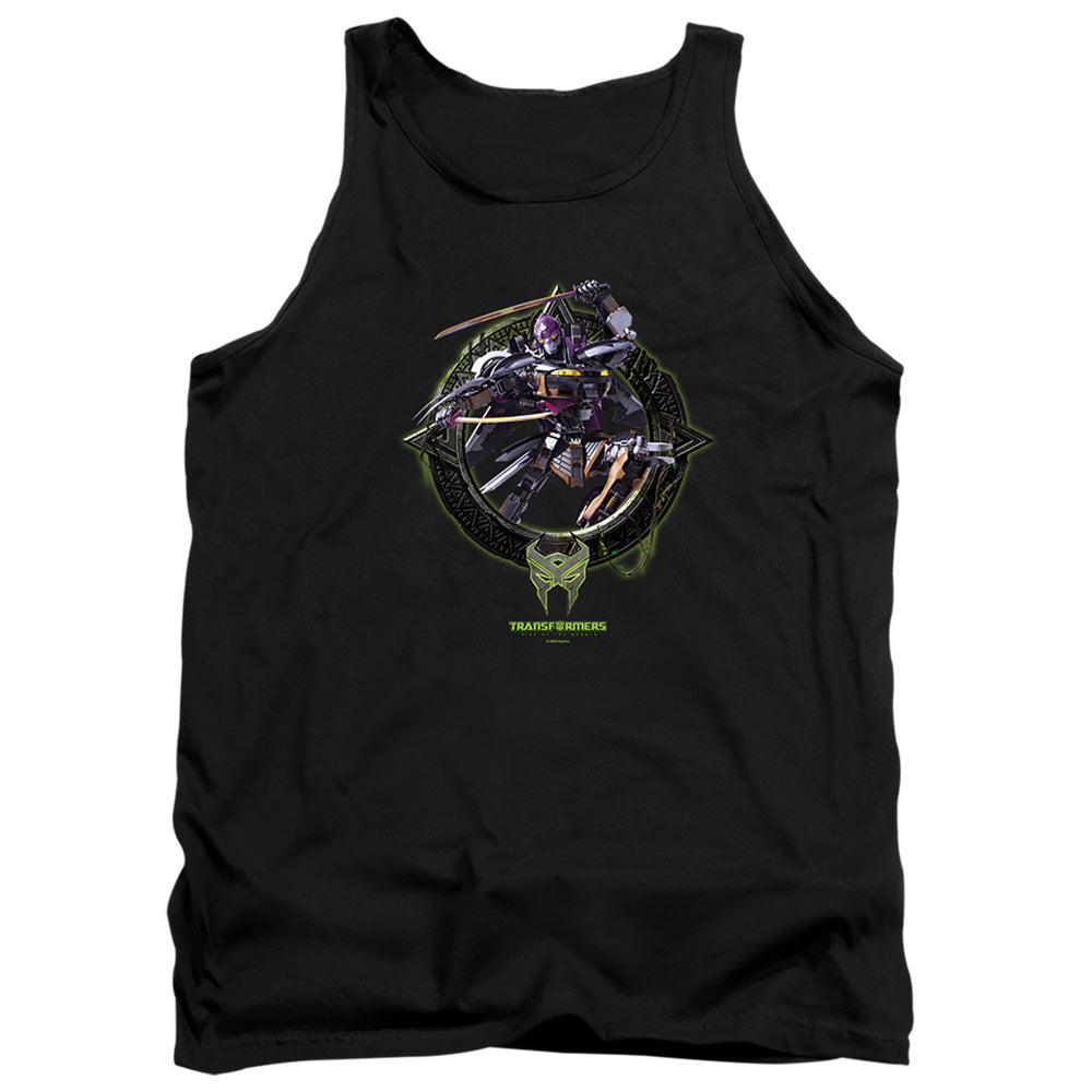 Transformers Nightbird Circle Frame Mens Tank Top Shirt Black