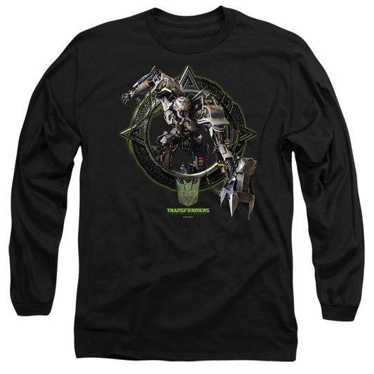 Transformers Transit Circle Frame Mens Long Sleeve Shirt Black