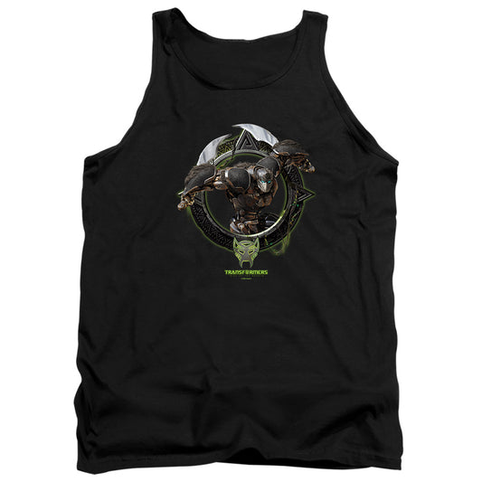 Transformers Optimus Primal Circle Frame Mens Tank Top Shirt Black