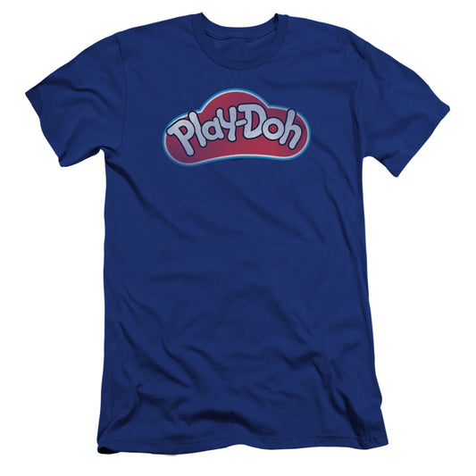 Play Doh Lid Hbo Premium Bella Canvas Slim Fit Mens T Shirt Royal Blue