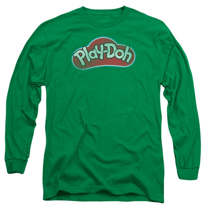 Play Doh Lid Mens Long Sleeve Shirt Kelly Green