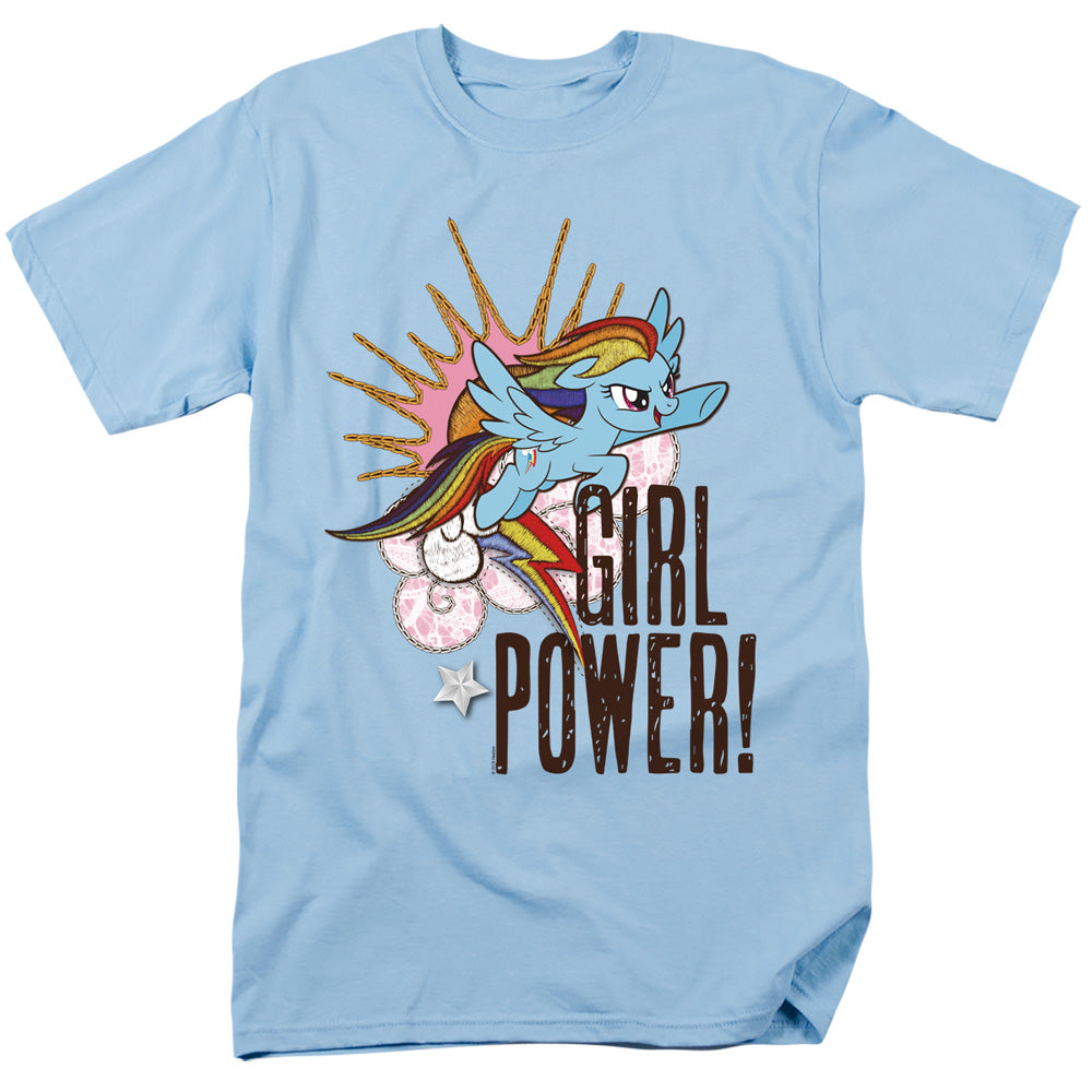 My Little Pony Tv Girl Power Mens T Shirt Light Blue