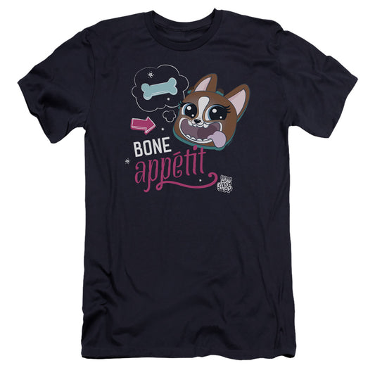 Littlest Pet Shop Bone Appetit Hbo Premium Bella Canvas Slim Fit Mens T Shirt Navy