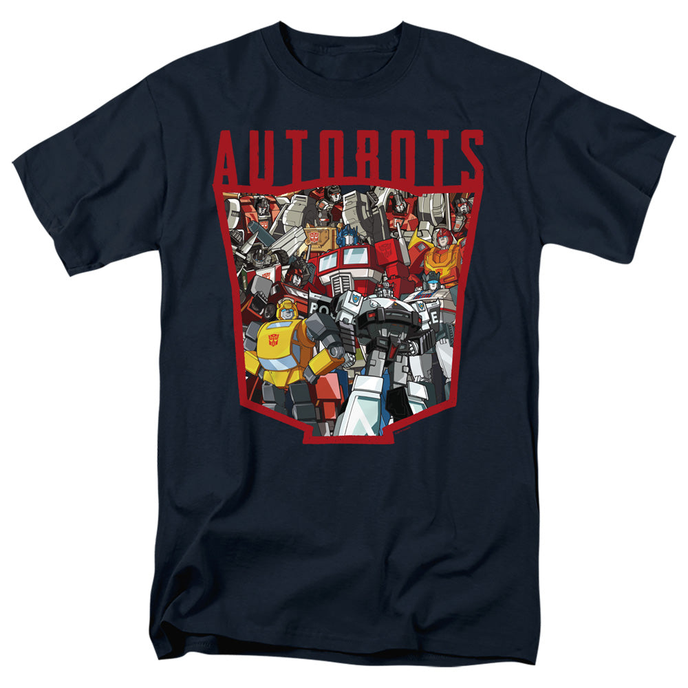 Transformers Autobot Collage Mens T Shirt Navy