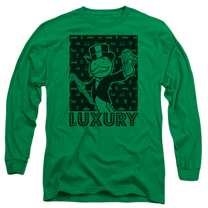 Monopoly Luxury Mens Long Sleeve Shirt Kelly Green