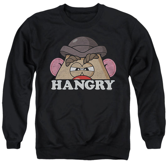 Mr Potato Head Hangry Mens Crewneck Sweatshirt Black