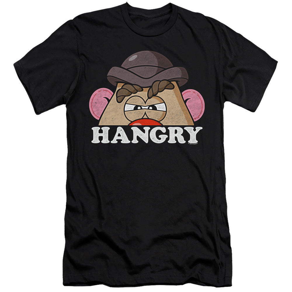 Mr Potato Head Hangry Hbo Premium Bella Canvas Slim Fit Mens T Shirt Black