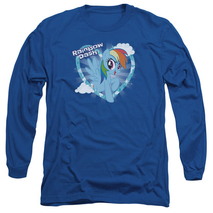 My Little Pony Tv Rainbow Dash Mens Long Sleeve Shirt Royal Blue